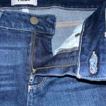 Paige  Kylie Crop Dark Wash Denim Skinny Jeans Distressed Raw Hem Women's Size 26 Photo 10