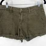 AQUA  army green cut off shorts Size 28 ( Size 6) Shortie Shorts‎ Photo 0