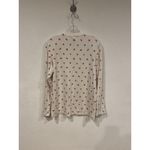 SKIMS Shirt Womens Small White Mushroom Print Long Sleeve Stretch Loungewear Top Photo 5