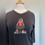 Quacker Factory Vintage  Holiday Christmas shirt Size Large Photo 1