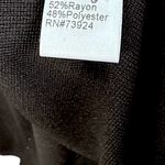 Ming Wang NWT  Contrast Trim Black White Knit Dress Gold Button / Chain Size XL Photo 8