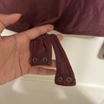 Abercrombie & Fitch Purple double lined  long sleeve bodysuit Photo 2