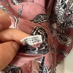Women’s Paisley Pullover Semi Sheer Blouse Dusty Rose Women’s Size Medium Pink Photo 5