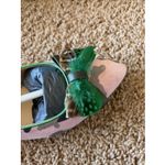 Dream Walkers Artemisa Feather Bow Camo Suede Pointed Flat Shoes 40 Handmade NEW Pink Size 9 Photo 4