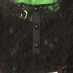 Wyatt Black Lace XS Short Sleeve Top Gothcore wicked sexy sheer alt alternative Photo 5