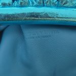 Bottega Veneta Bottega VenetaMetallic Crushed Calfskin The Mini Pouch Sky Blue Photo 4