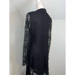 100% Silk Black Valentino Night Lace Dress Women’s 6 Photo 5