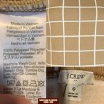 J.Crew  TAN & WHITE SQUARE PATTERN COWL NECK PULL OVER SWEATER (S) Photo 8