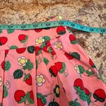 Modcloth Pink A-Line Skirt with Strawberry Print Photo 5
