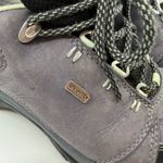 Ahnu Hiking Shoes Women US 8 Leather Waterproof Vibram Outsole Gray Purple AS IS Photo 13