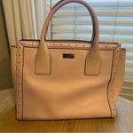 Kate Spade Fabulous  New York Posy Pink Gold Studded Leather Satchel Shoulder Bag Photo 1