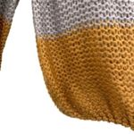 Newbury Kustom Chunky Oversized Sweater Knit Neutral Colorblock Granola Girl Photo 7