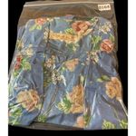 VTG Randy With Love Blue Floral One Button Shacket Blazer XL Photo 9