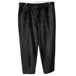 American Eagle AE Highest Waist Baggy Straight Jean 16 Long Women’s Black 3566 Photo 1