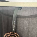 Kay Celine  black beaded blouse size large Photo 2