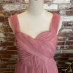 ASOS  Designs Mauve Tulle Sleeveless Button Back Mini Dress Size 8 Photo 1
