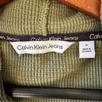 Calvin Klein long sleeve green Camo Print Hoodie mini Dress size medium Photo 8