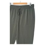 Ann Taylor Joggers Pants Womens L Pull On Drawstring Lightweight Pockets Green Photo 8