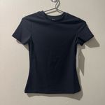 Rhone Modern Ribbed Women's Tee, Size XSmall in black Photo 1