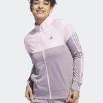 Adidas | Essentials Colorblock Tricot Full Zip Track Jacket Purple/Pink Sz Small Photo 0