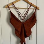 Beach Bunny  Ireland Ring One Piece Swimsuit Rust Photo 5