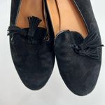 J.Crew Cora Suede black Leather Tassel Loafers Moccasins F5735 Women's size 6.5 Photo 9