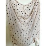 Pretty Little Thing CREAM POLKA DOT RUCHED corset COWL CAMI zip tank top NWT 6 S Photo 4