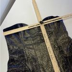 Nicole Miller Dress Womens X Large Gold Purple Blue Strapless Iridescent Bustier Photo 8