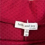 Faith and joy  Textured Red Circle Skater Skirt Small Flaw Mesh Texture Quilted Photo 1