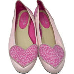 French Sole for Liberty‎ Of London Love Heart Pink Leather Flats Size 40 9.5 Photo 0