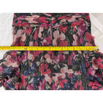 AQUA  Floral Print Long Sleeve Mini Dress V-Neck‎ Ruched Party Cocktail Photo 6