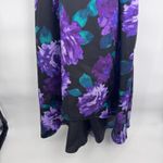 Jump Apparel Floral High Low Formal Prom Dress Lace Racerback Black Size 7/8 Photo 2