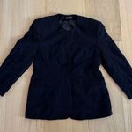 Ralph Lauren Blazer Suit Coat Jacket Navy Blue 100% Wool Vintage Size Medium Photo 0