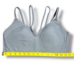 Lululemon  Size 8 Like a Cloud Strappy Longline Ribbed Bra Light Support Blue Photo 1