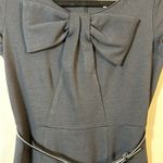 Kate Spade  Black Belted Bow Shortsleeve Professional Coquette Women Dress Size 0 Photo 2