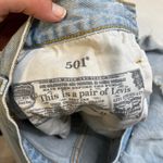 Levi's 501 Button Fly Denim Jean Shorts Cutoffs High Waisted Rise Festival 26 Photo 9