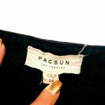 PacSun  26 Black Denim Mini Skirt Jean Ripped Frayed Photo 2