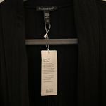 Eileen Fisher Jacket Black Cotton Quilted Blazer Channels Cardigan Size Small Photo 8
