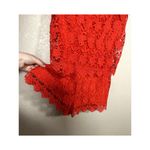 Yumi Kim  Red Lace Off Shoulder Boho Short Romper Size Medium Photo 4