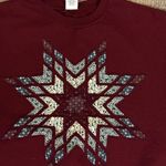 Gildan Christmas Winter Women's Burgundy Sweatshirt Photo 1