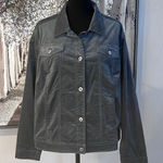 J.Jill Womens SmokeSage Cotton Blend Collared Button Down Jacket NWT - Size XL Photo 0