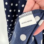 Cupshe Blue & White Polka Dot Surplice Neck Wrap Skirt Maxi Dress Size Medium Photo 6