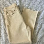 ZARA  woman Beige Straight Jeans Photo 5