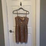 BCBG Maxazria Size 6 Rose Gold Sequin Cocktail Dress 🥰 EUC Photo 1