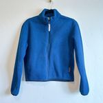 Woolrich | 90s Vintage Malden Mills Polar Fleece Full Zip Jacket Cropped Blue Photo 0