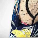 Blue Island Women's Navy Blue Hawaiian Print Dress Size Small | EUC Photo 4