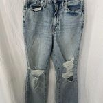 Good American Good Boy distressed Denim Blue Jeans Size 4/27 NEW! Photo 0