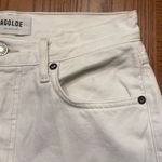 AGOLDE  High Rise Straight Leg 90's Button Fly Jeans White Size‎ 26 Photo 6