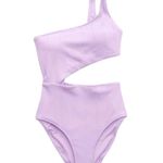 Aerie Crinkle Asymmetrical Cut out one piece swimsuit Photo 0