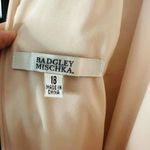 Badgley Mischka  Blush Halter Odessa Zip Up Back Gown Dress Size 18 Photo 6